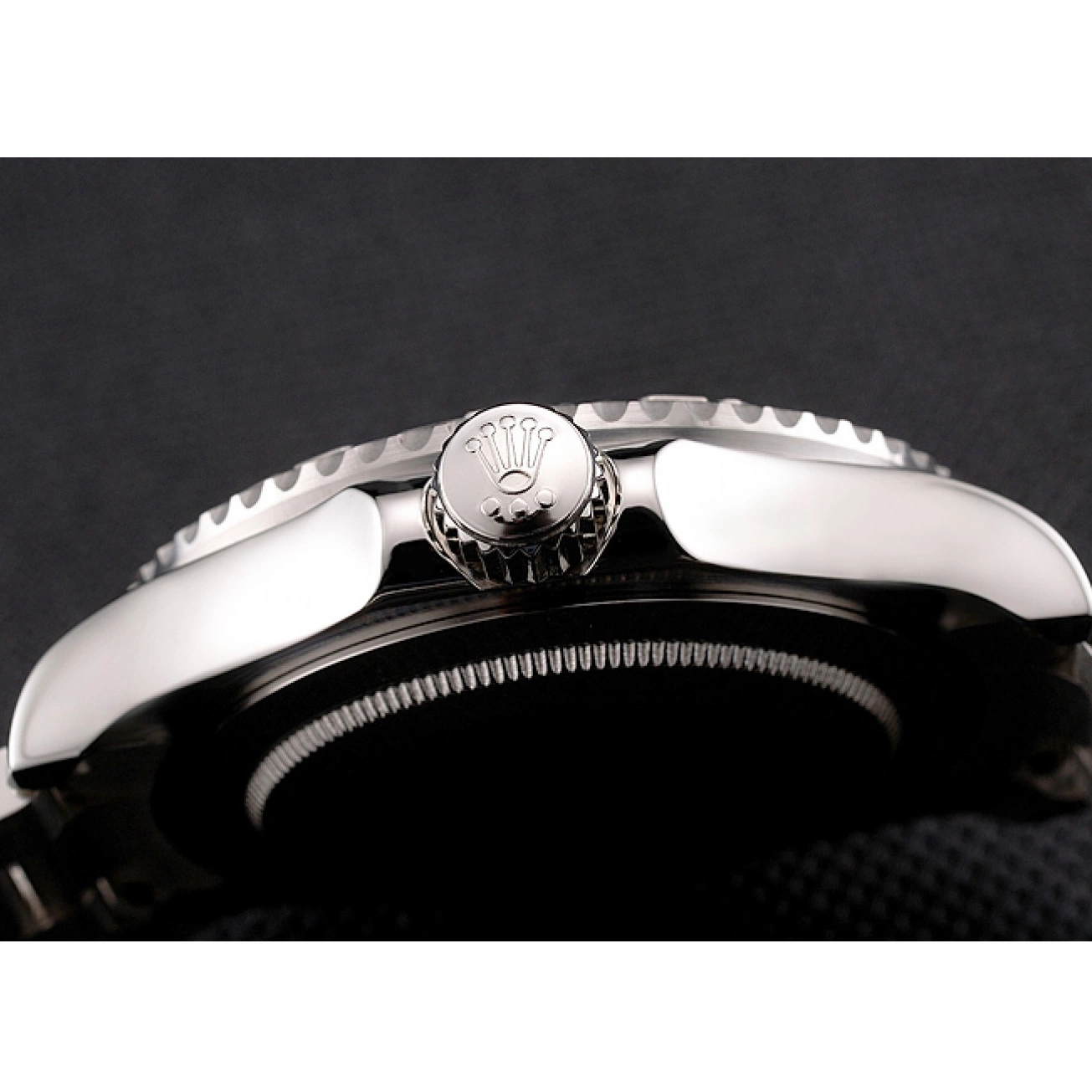 Aaa replica watch Stainless And Yacht-Master Dial Case Rolex Black Steel Bracelet 0706